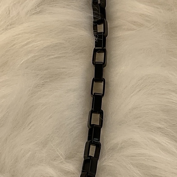 NWOT Circus Sam Edelman Metallic Silver Purse/Black Chain Crossbody Strap/Clutch - Picture 10 of 14